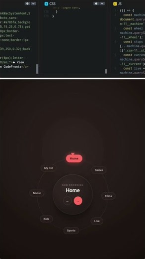Animation Navigation menu bar Using Html css and js by GopalSarkar presented by Nature vs Science 👇👇