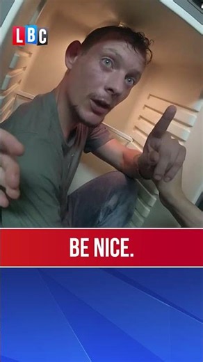Criminal hides from police in fridge | LBC