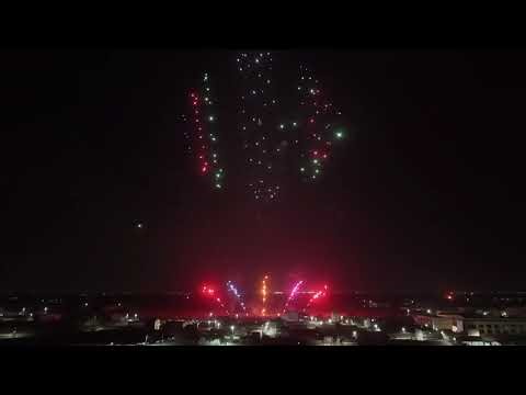 Aerial Fireworks Show Lighting Up the Entire City 🎆