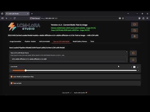 Updated 5-12-2026 - Install and Realtime run LCM LoRA Studio v1.5 on a Raspberry Pi 5 - 8 GB version