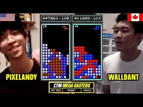 CAN HE DO IT AGAIN?? Andy, Wallbant | FINALS | MEGA DASTERS October 2025 | Classic Tetris Monthly