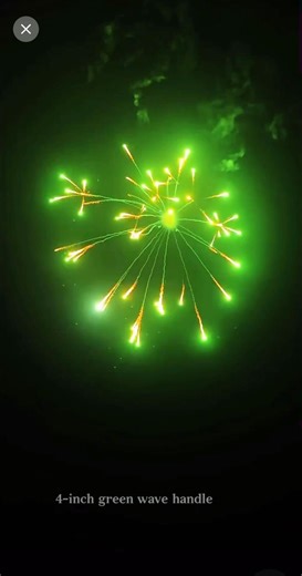 4 inches green wave handle #fireworks #fireworksdisplay #pyrotechnics