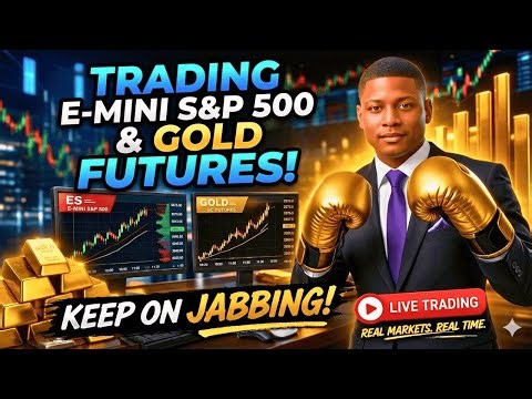 Trading E-mini S&P 500 & Nasdaq Live | Keep On Jabbing 🥊