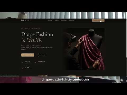 Draper: Drape Fashion in WebXR.