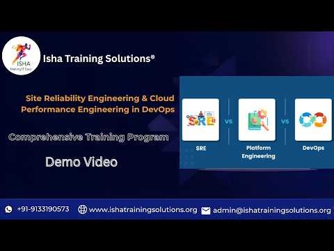 SRE / Cloud PE Demo Video on 21st March 2026. Pls call or WhatsApp us on 9133190573 to enroll
