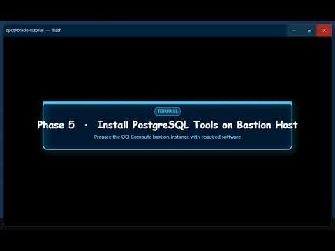 Migrate to Oracle Cloud Infrastructure Database with PostgreSQL using OCI Object Storage and Rclone