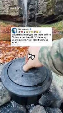 My parents changed the locks before Christmas so I couldn't "show up unannounced."