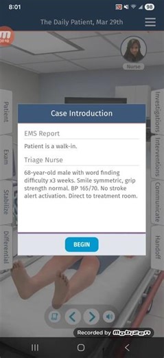 Full Code Medical Simulation : Sunday Patient : Brain Mass