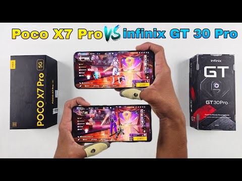 Infinix gt 30 pro vs poco x7 pro speed test and comparison all features