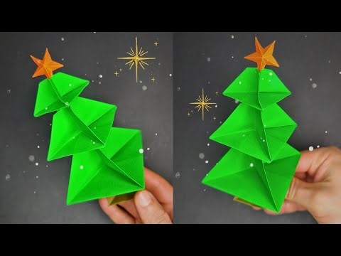 Origami Christmas Tree Tutorial | How to make a Christmas decoration