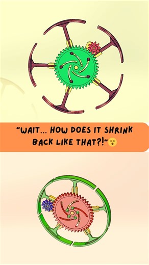 Expanding Pulley Mechanism | Solidworks Motion Study #shorts #mechanism