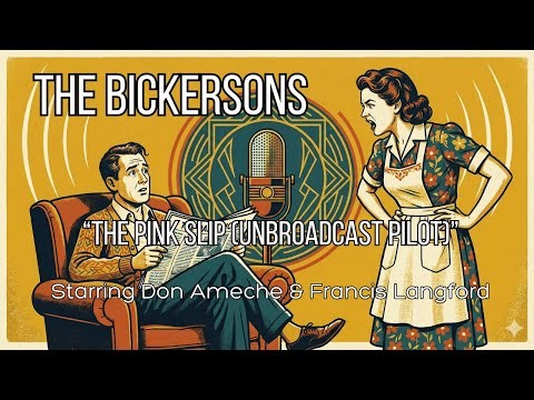 The Bickersons - The Pink Slip [RARE Unbroadcast Pilot] (1947) | Radio History