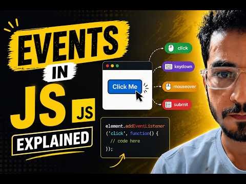 JavaScript Events Explained in One Video 🔥 | Click, Keys, Mouse Events