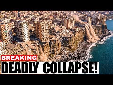 BREAKING: Naples' COASTLINE COLLAPSES — 200+ Buildings HANGING Over Edge, Scientists TERRIFIED