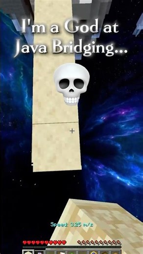 Java Pro tries Bedrock Bridging... 💀 #minecraft #bedwars #shorts