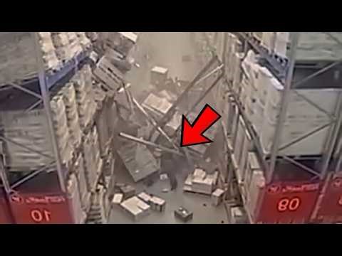Overloaded load—one small disturbance could cause a dangerous collapse.