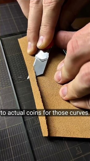 Handcrafting a Slim Leather Wallet from Scratch ✂️ #LeatherCraft #HandmadeWallet
