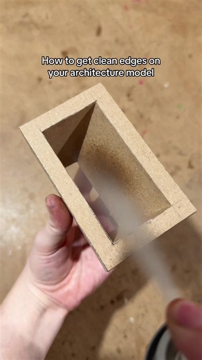 How to get clean edges on your architecture model #architecture #architecturestudent #architecturetiktok #on ##architectureschool