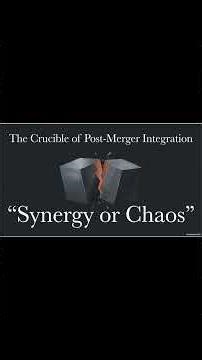 Synergy or Chaos (Post Merger Integration)