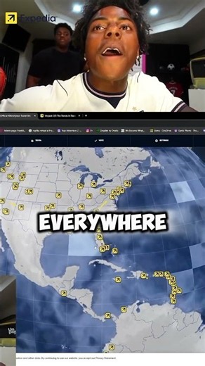 IShowSpeed reveals his own expedia travel website! 🌍📍 #IShowSpeed #Expedia