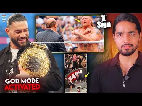 Brock Lesnar 'X' Sign Message😯...Roman Reigns 1316 Days Championship Again, Serious Bron Breakker