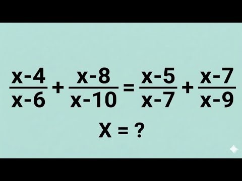 A Nice Algebra Problem l Math Olympiad 
