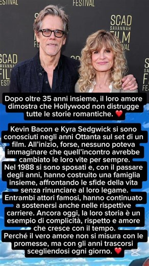 Kevin Bacon e Kyra Sedgwick: un amore che dura nel tempo ❤️ #viral #news #greenscreen #marvel