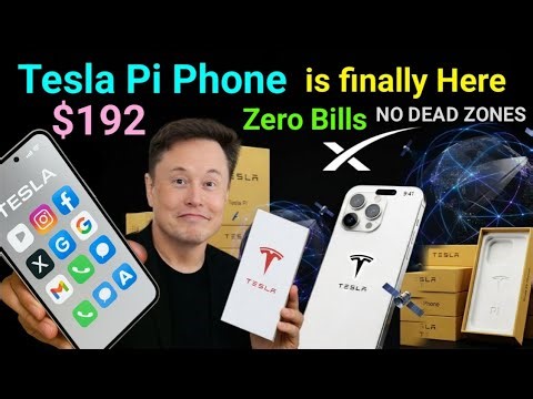 Elon Musk’s Tesla Pi Phone: Zero Monthly Bills? Starlink & Solar Concept! Potential Vision! USA Tech
