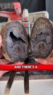 You won't believe what's hiding in these rocks #shorts #shortvideo #geode #asmr #satisfying #facts