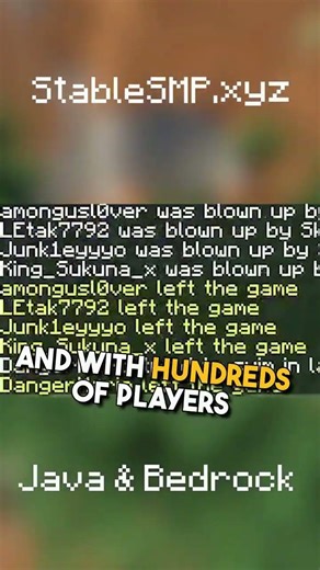 Join StableSMP.xyz #minecraft #minecraftserver #bedrock #java