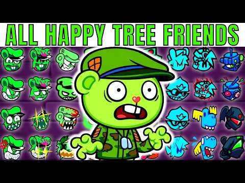 ALL Happy Tree Friends CHARACTERS | Flippy | Gameplay VS Playground | FNF Character Test