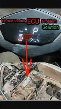 Electric Scooter ECU Problem Solution