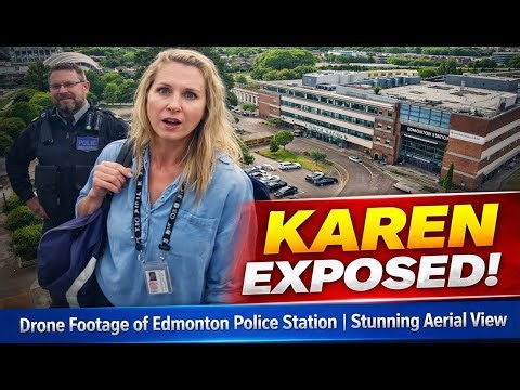 “Drone Footage of Edmonton Police Station | Stunning Aerial View”