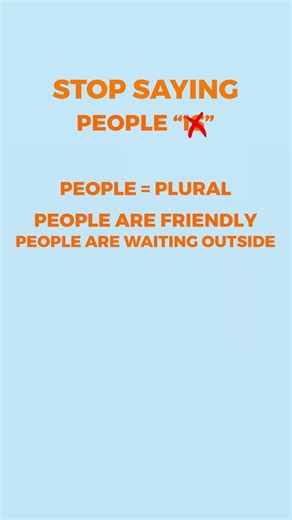 ❌ Stop Saying "People Is" | English Grammar Mistake