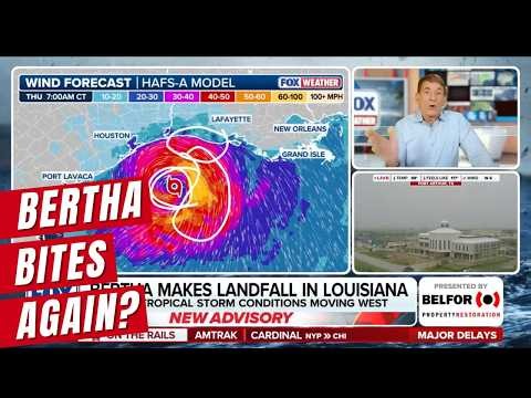 Bryan Norcross: Tropical Storm Bertha Could Make Second Landfall in Texas
