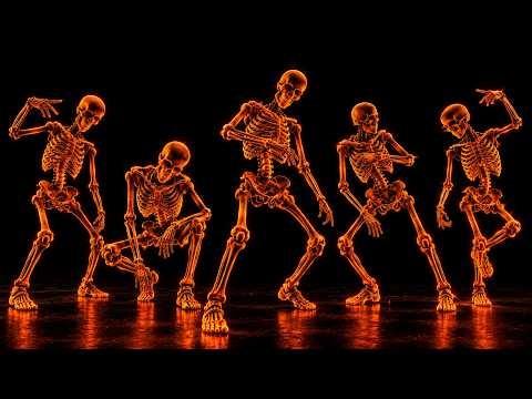 Dancing Skeletons for Big Windows 🎃 Halloween Projections