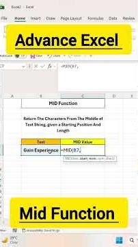 Master the Excel MID Function | Extract Text Easily