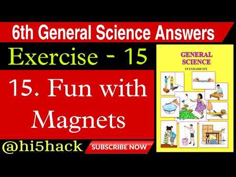 Exercise class 6 science chapter 15 fun with magnets । Swadhyay fun with magnets । Std 6 science