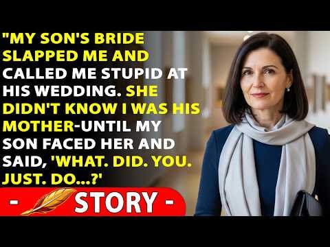 “My Son’s Bride Slapped Me and Called Me Stupid at His Wedding. She Didn’t Know I Was His Mother—...