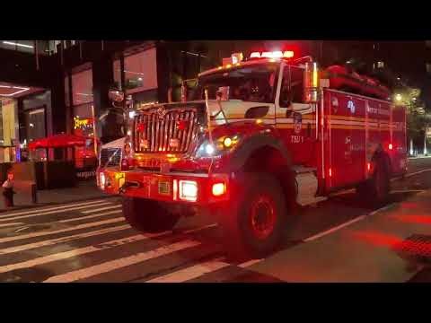 FDNY TSU1 RESPONDING INTO THE 10-76 HIGH RISE ELECTRICAL TRANSFORMER ON 3RD AVENUE IN MANHATTAN NYC