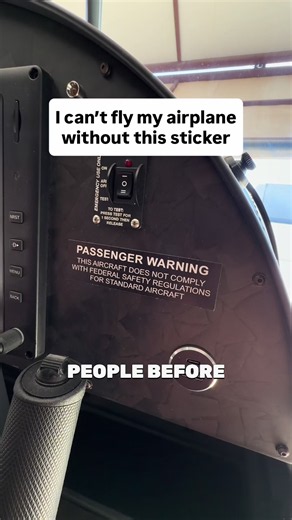 Airplane Sticker That Enables Flight — Why Pilots Use It
