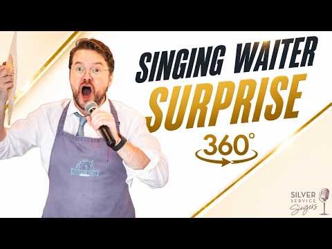 Singing Waiters Surprise Guests with Freed From Desire 🎶 (360° Experience!)