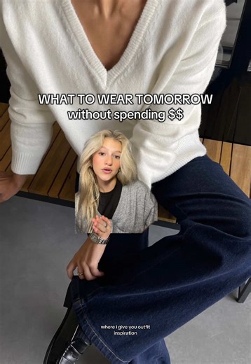 V-Neck Sweater Outfit Inspiration