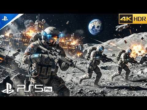 Call of Duty Infinite Warfare (PS5) Mission Artemis II – Moon Invasion Combat | 4K 60FPS