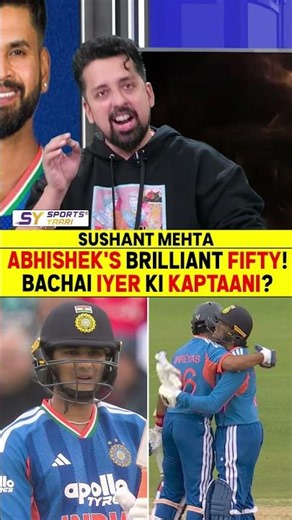 ABHISHEK'S BRILLIANT FIFTY! BACHAI IYER KI KAPTAANI? #shreyasiyer #indvseng #abhisheksharma #gambhir