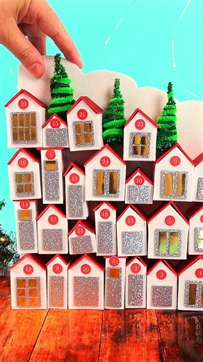 How to make a Christmas Village Advent calendar