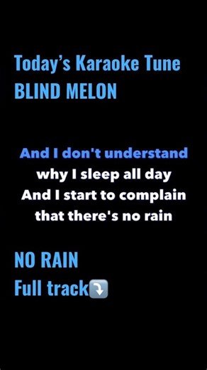 Blind Melon | No Rain | Karaoke 🎤