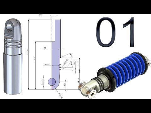 1-Project 56| Shock Absorber |SolidWorks Tutorial: Pressure Tube pt.1 (Fit spline)