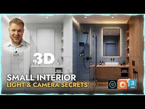 Mastering Camera & Lighting for Small Interiors | Modeling + Rendering Tutorial
