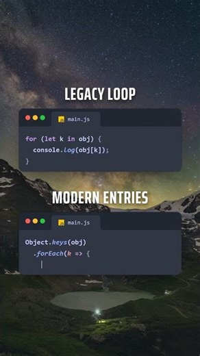 Is your JavaScript code outdated? See the better way to iterate objects #JavaScript #Coding #WebDev